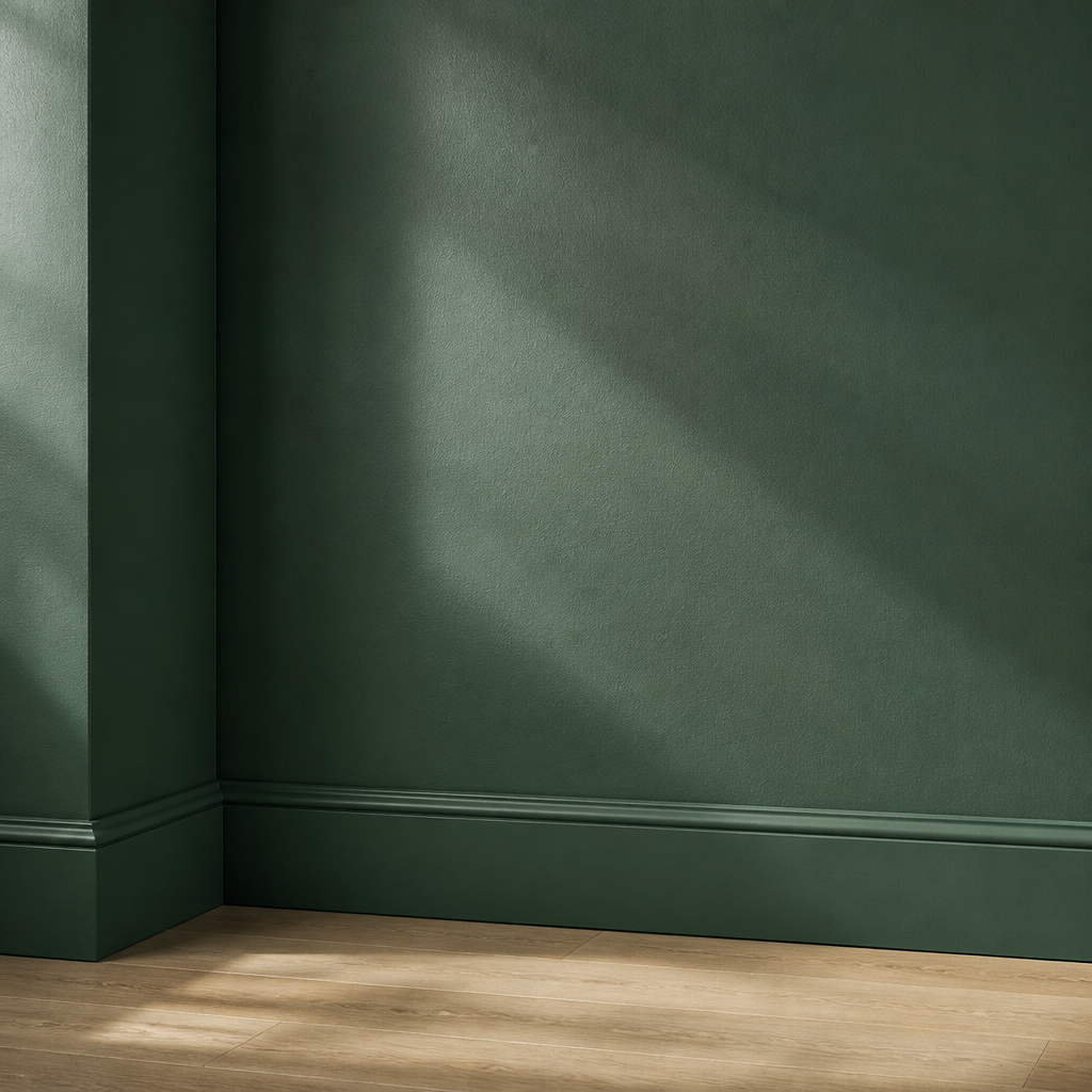 Verdant Railing paint color on a Brooklyn wall